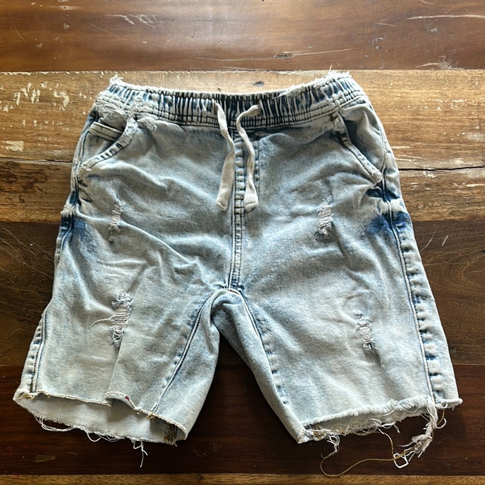 Cotton On Blue Distressed Denim Shorts